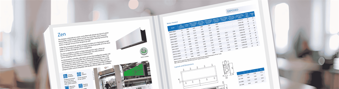 Zen air curtain product page
