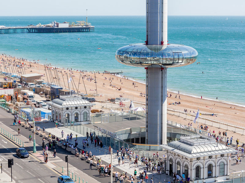 British Airways i360 situated on Brighton seafront