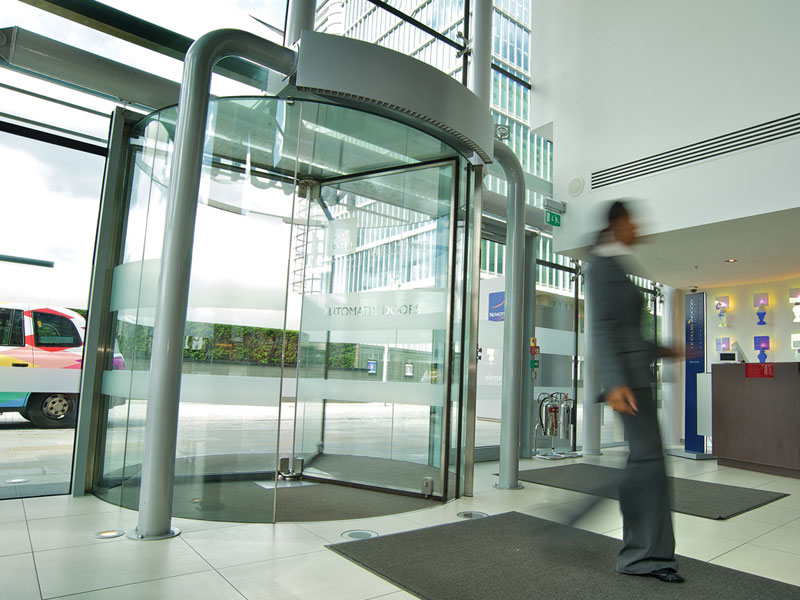 Rotowind air curtain at Novotel Hotel Paddington, London