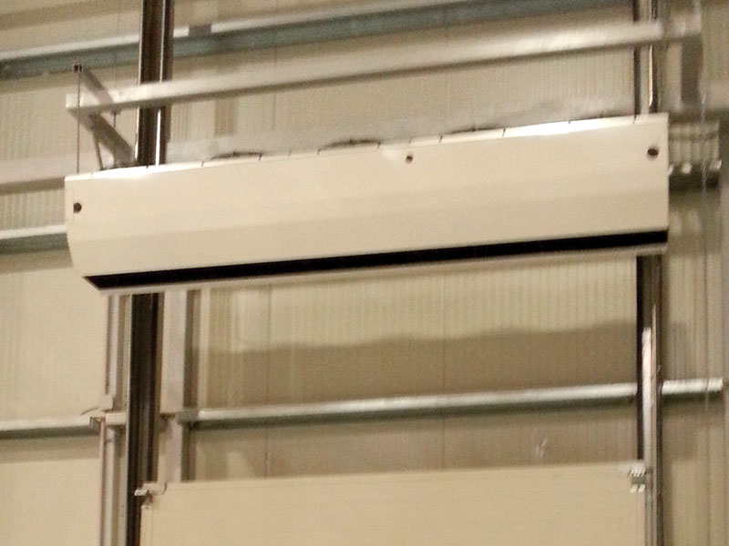 VCP air curtain in white RAL9010
