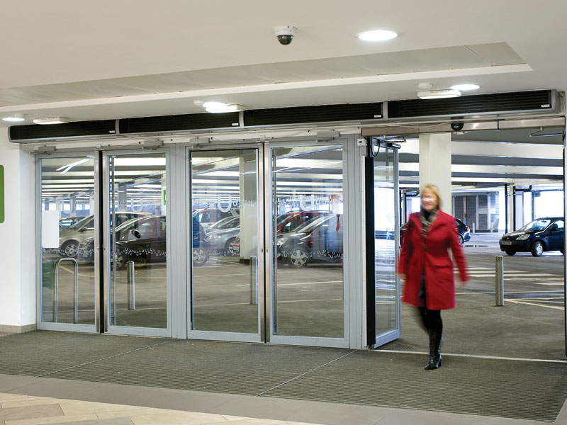 Mini Optima air curtains at Union Square shopping centre, Aberdeen