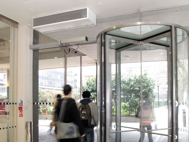 Windbox air curtain at Imperial College, London